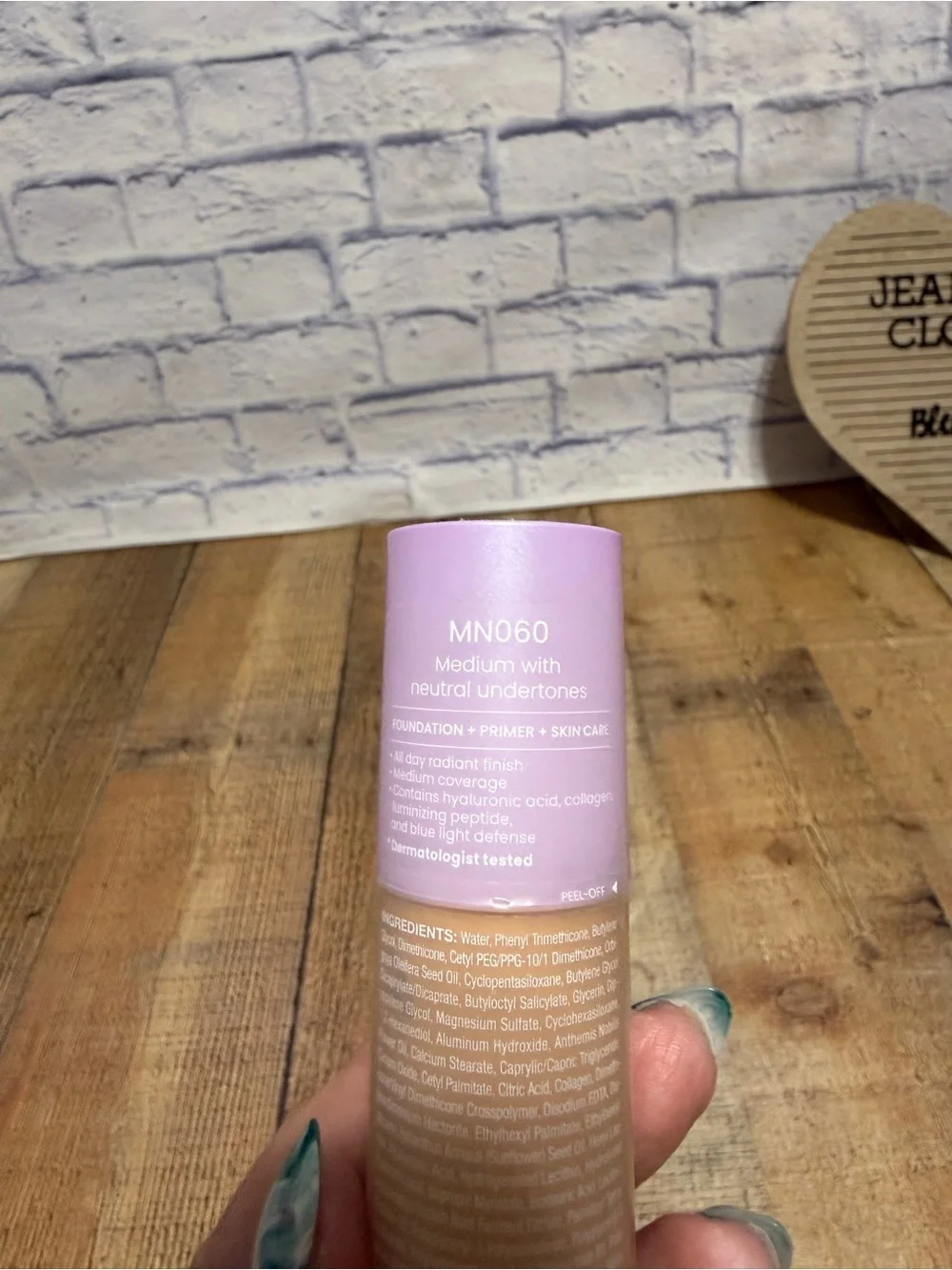 JOAH Crystal‎ Glow Peptide-Infused Foundation Mn060 medium neutral